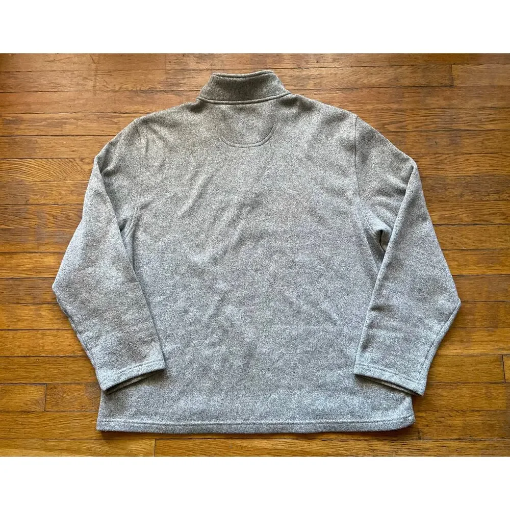 IZOD Gray 1/4 Zip Sweater Mens sz 3XL
